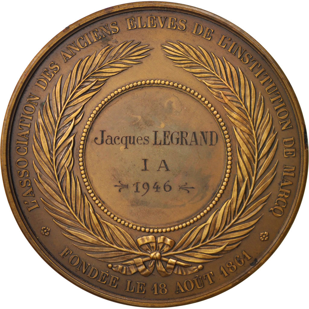 France, Medal, Association des anciens élèves de l'Institution de Marcq, Arts