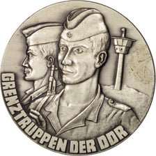 Deutschland, Medal, Grenztruppen der DDR, History, UNZ, Silvered bronze
