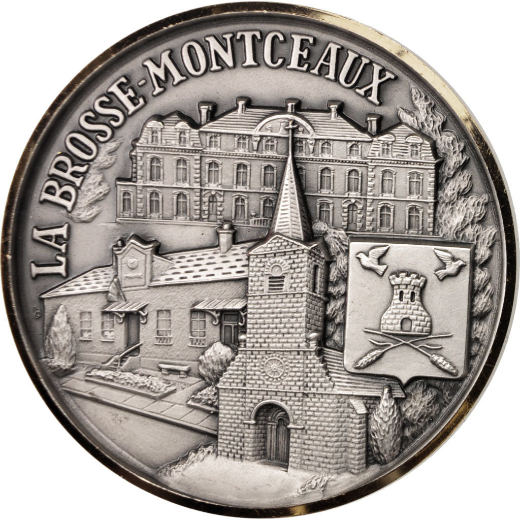 Frankreich, Medal, Ville de La Brosse-Montceaux, Politics, Society, War, XXth