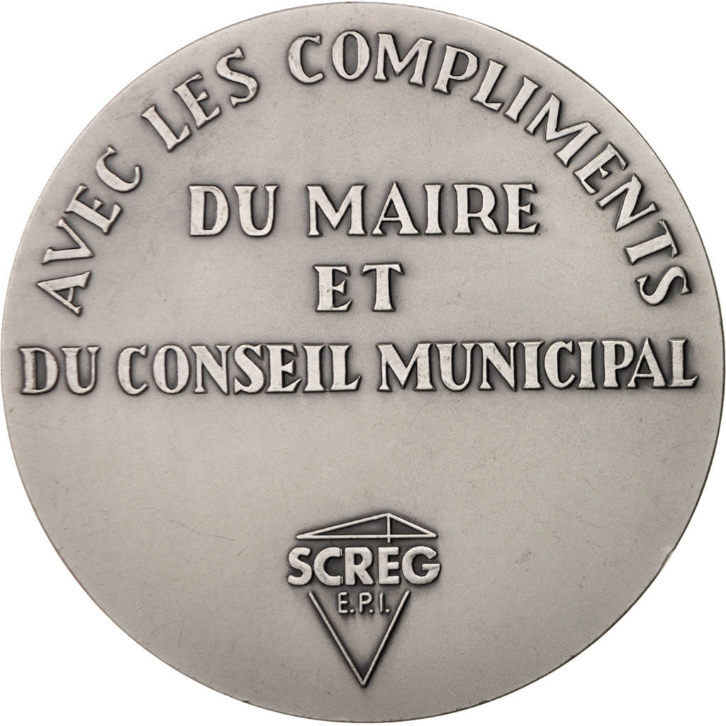 Frankreich, Medal, Ville de La Brosse-Montceaux, Politics, Society, War, XXth