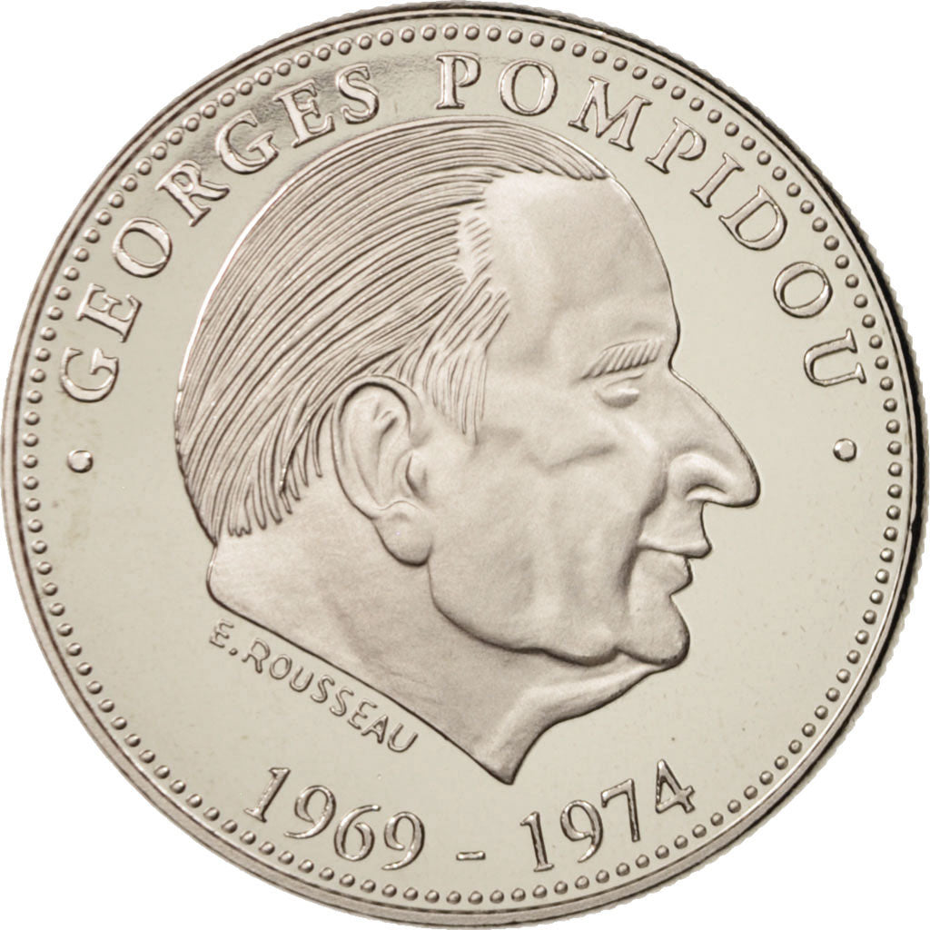 Frankreich, Medal, Les Présidents de la République, Georges Pompidou, French