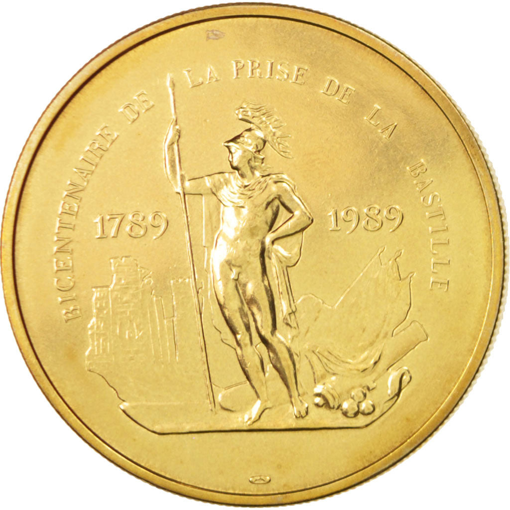 Frankreich, Medal, Bicentenaire de la Prise de la Bastille, History, XXth
