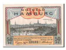 Biljet, Duitsland, Hamburg, 50 Pfennig, 1921, SPL+, Mehl:519.1