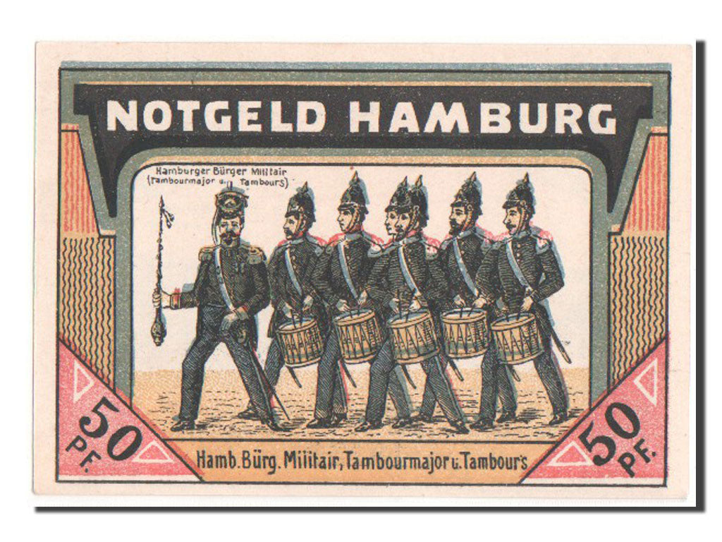 Banknote, Germany, Hamburg, 50 Pfennig, 1921, UNC(64), Mehl:519.1