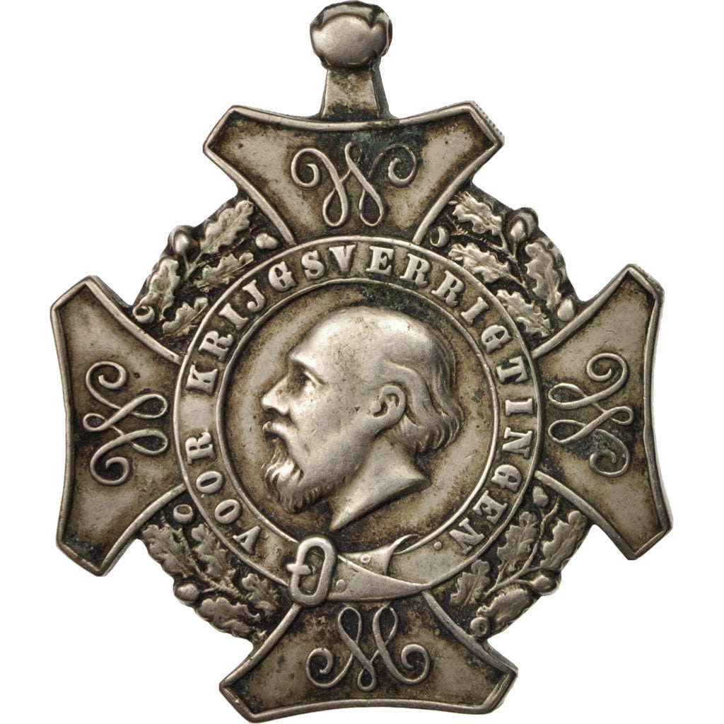 Netherlands, Expedition Cross, Medal, 1869-1942, Good Quality, Silver, 45