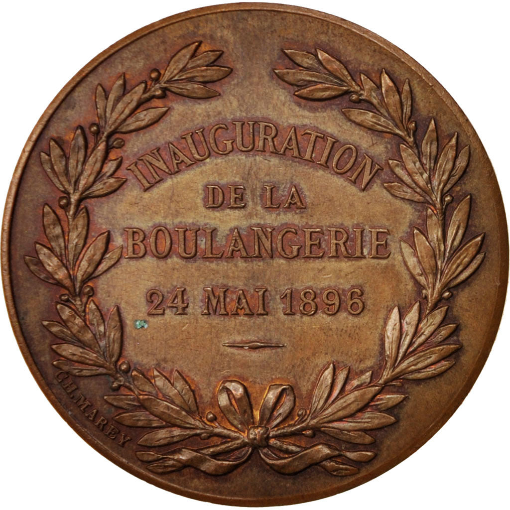 France, Medal, La Moissonneuse, Société coopérative de consommation, Business