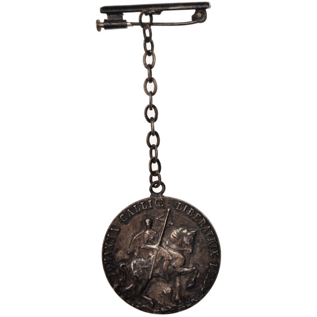 France, Medal, Sainte Jeanne d'Arc, History, XIXth Century, AU(50-53), Silver