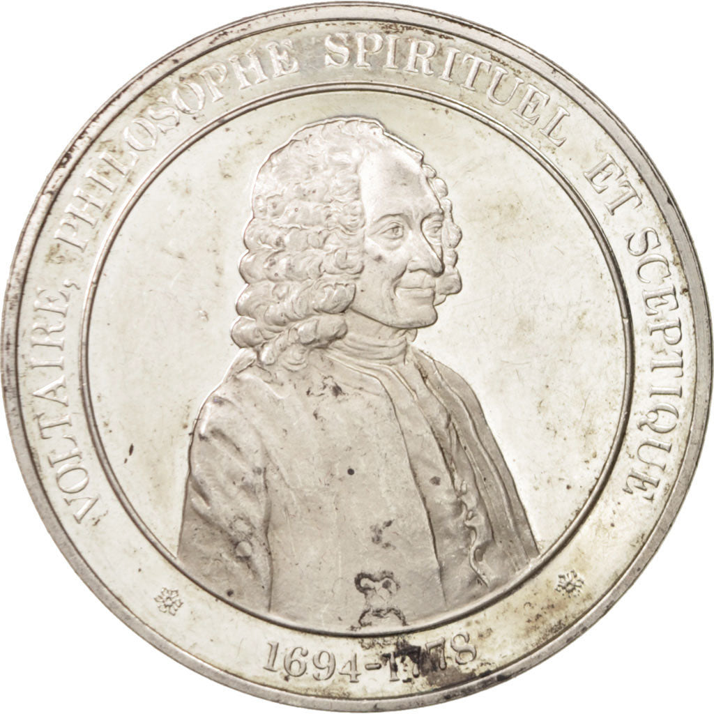 Francia, Medal, L'Histoire de France, Voltaire, French Fifth Republic, History