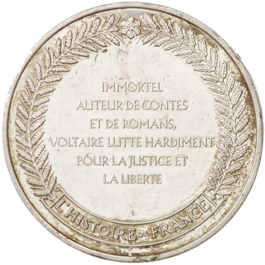 Francia, Medal, L'Histoire de France, Voltaire, French Fifth Republic, History