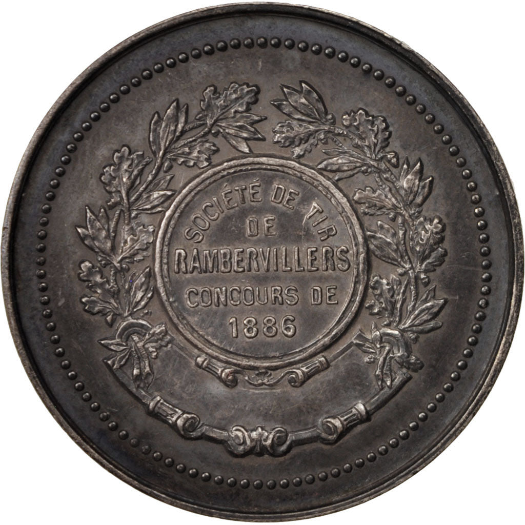 France, Medal, Société de tir de Rambervillers, Concours de 1886, Sports &