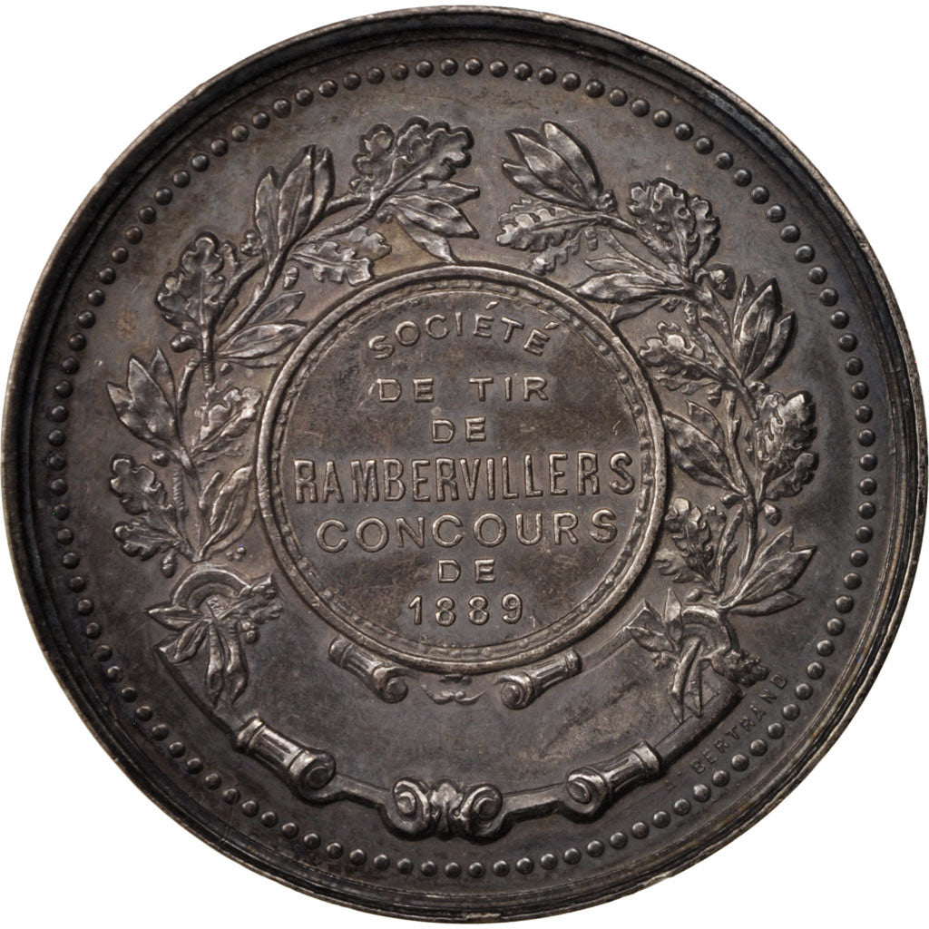 France, Medal, Société de tir de Rambervillers, Concours de 1889, Sports &