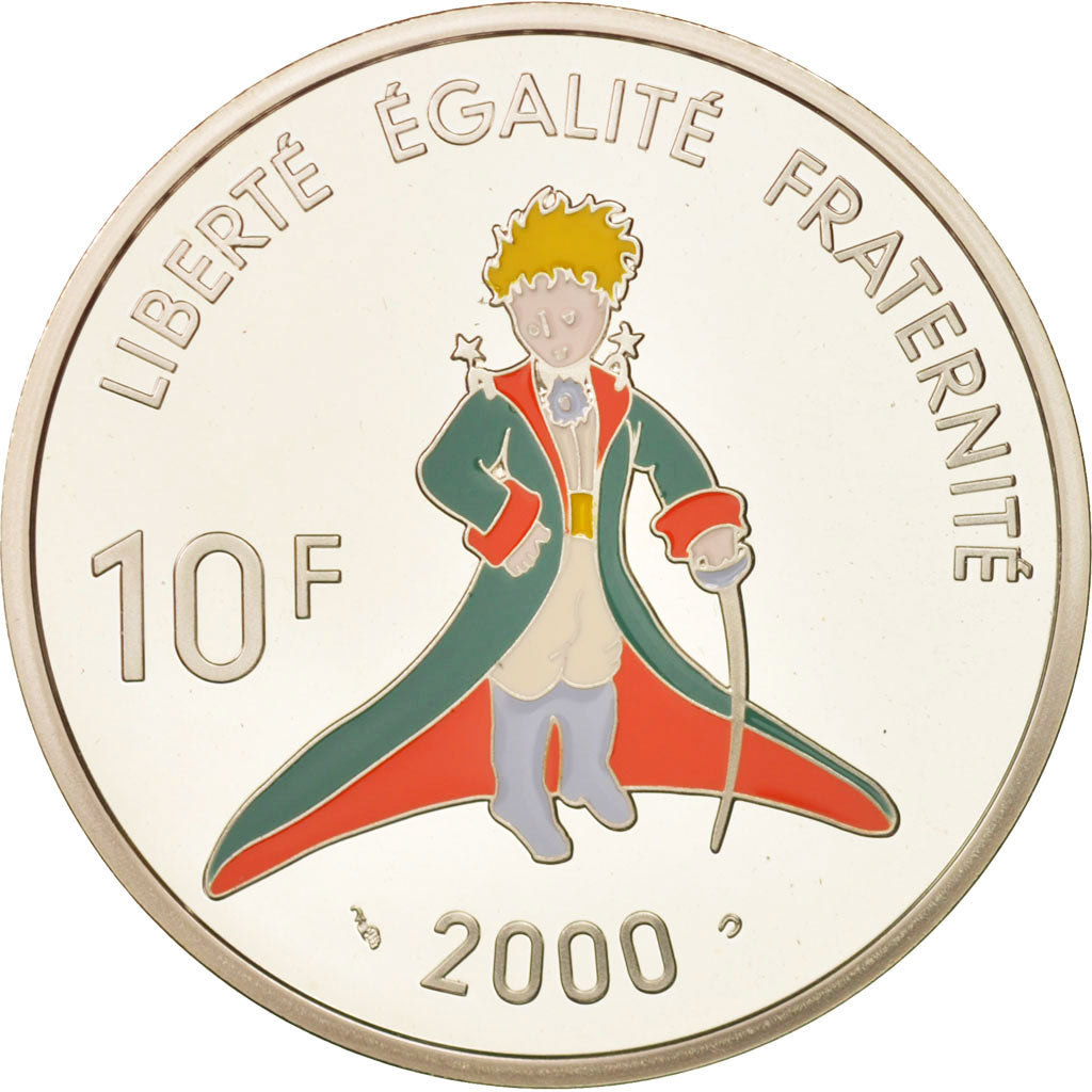 France, 10 Francs, 2000, Paris, MS(65-70), Silver, KM:1263
