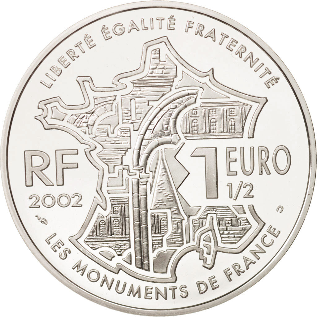 Coin, France, 1-1/2 Euro, 2002, MS(65-70), Silver, KM:1307