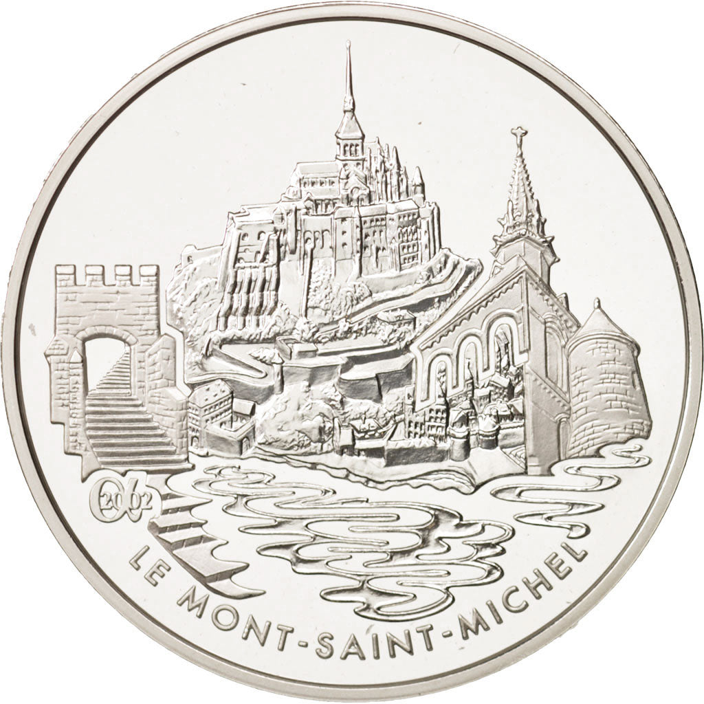 France, 1-1/2 Euro, 2002, MS(65-70), Silver, KM:1305