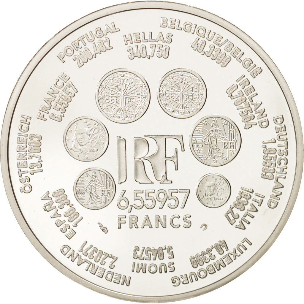 Moneta, Francia, 6.55957 Francs, 2001, Paris, FDC, Argento, KM:1265.2