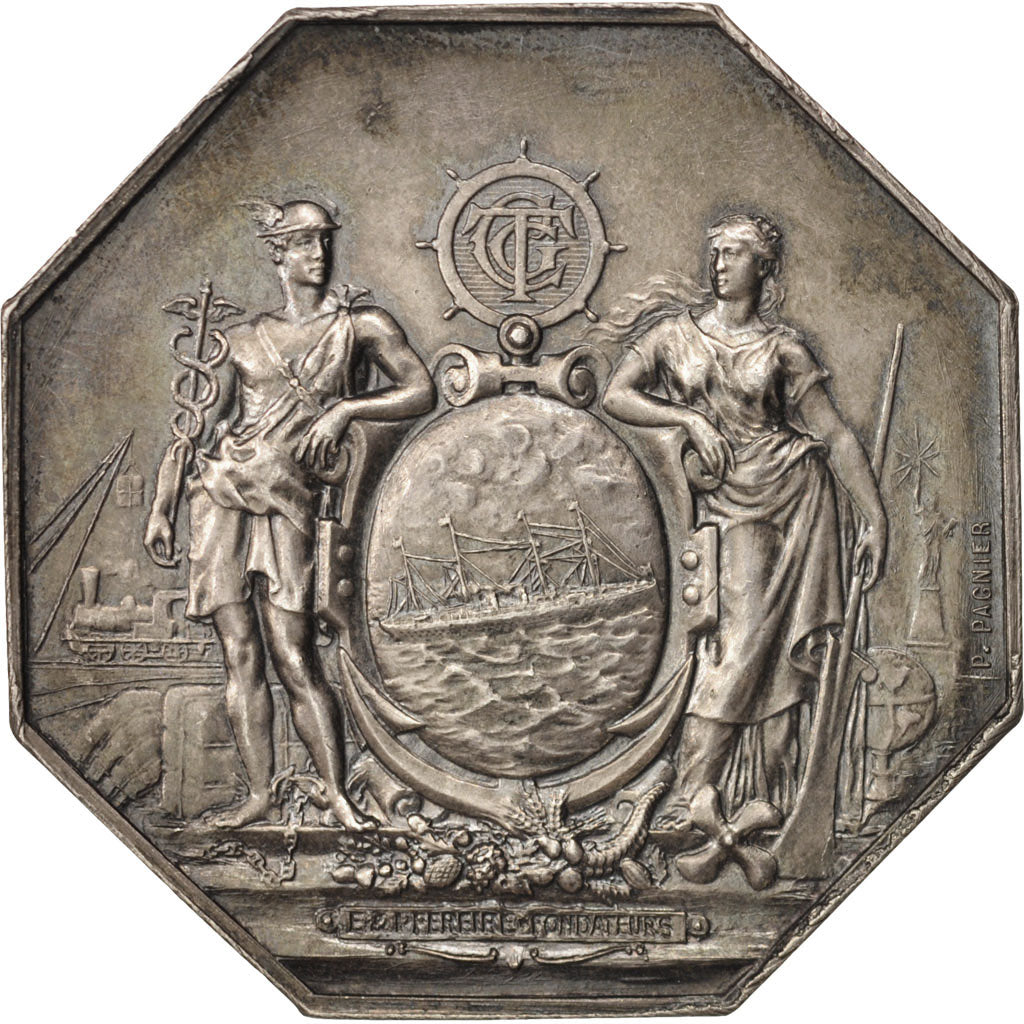France, Token, Trades, Compagnie Générale Transatlantique, Dumarest, MS(63)