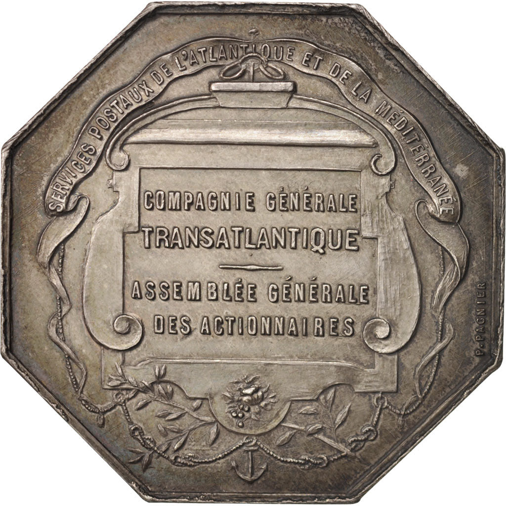 France, Token, Trades, Compagnie Générale Transatlantique, Dumarest, MS(63)