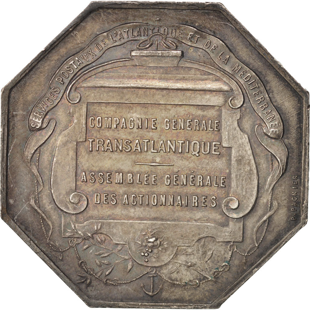 France, Token, Trades, Compagnie Générale Transatlantique, Dumarest, MS(63)