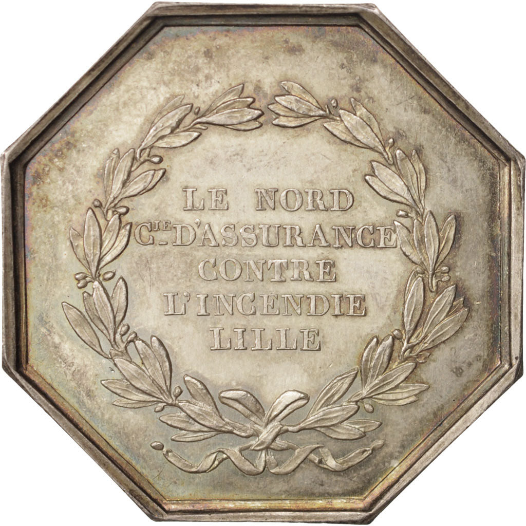 France, Medal, Insurance, Le Nord, Compagnie d'assurance contre l'incendie
