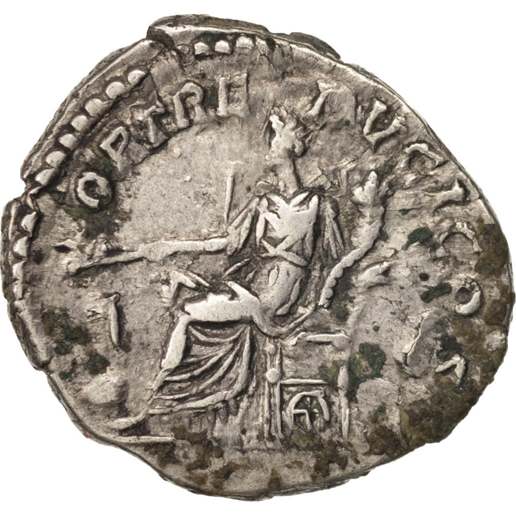 Moneta, Clodius Albinus, Denarius, 194-195, Roma, EF(40-45), Srebro
