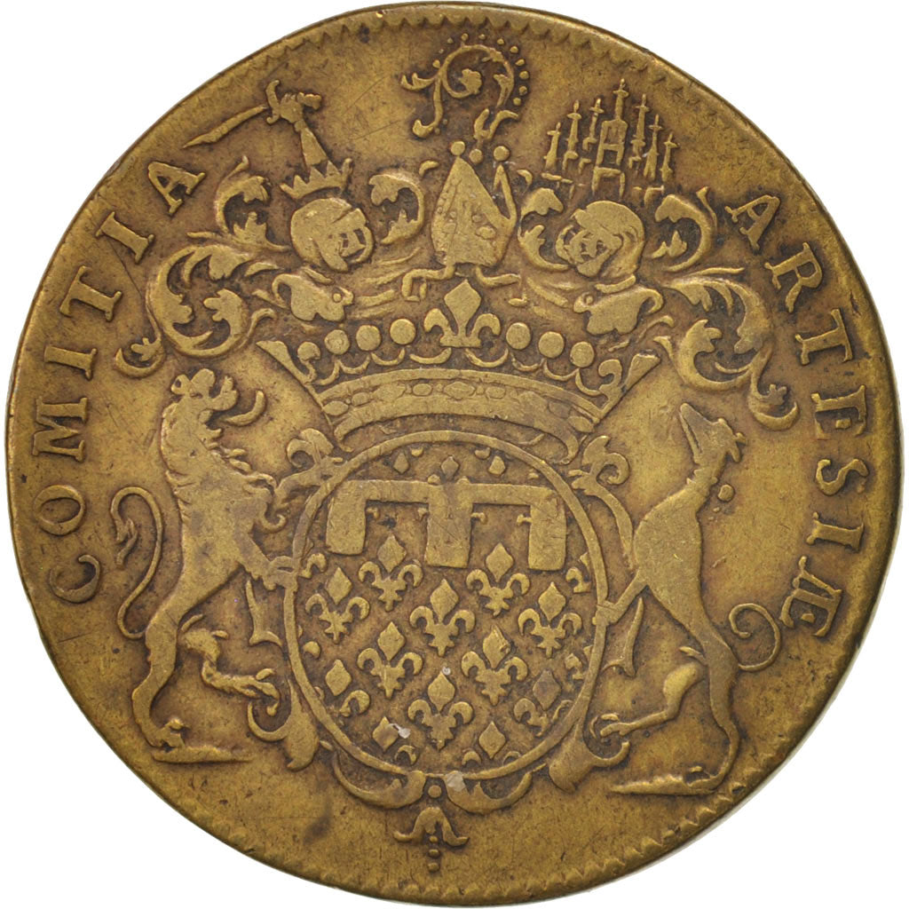 France, Token, Royal, États d'Artois, VF(30-35), Copper, Feuardent:6896