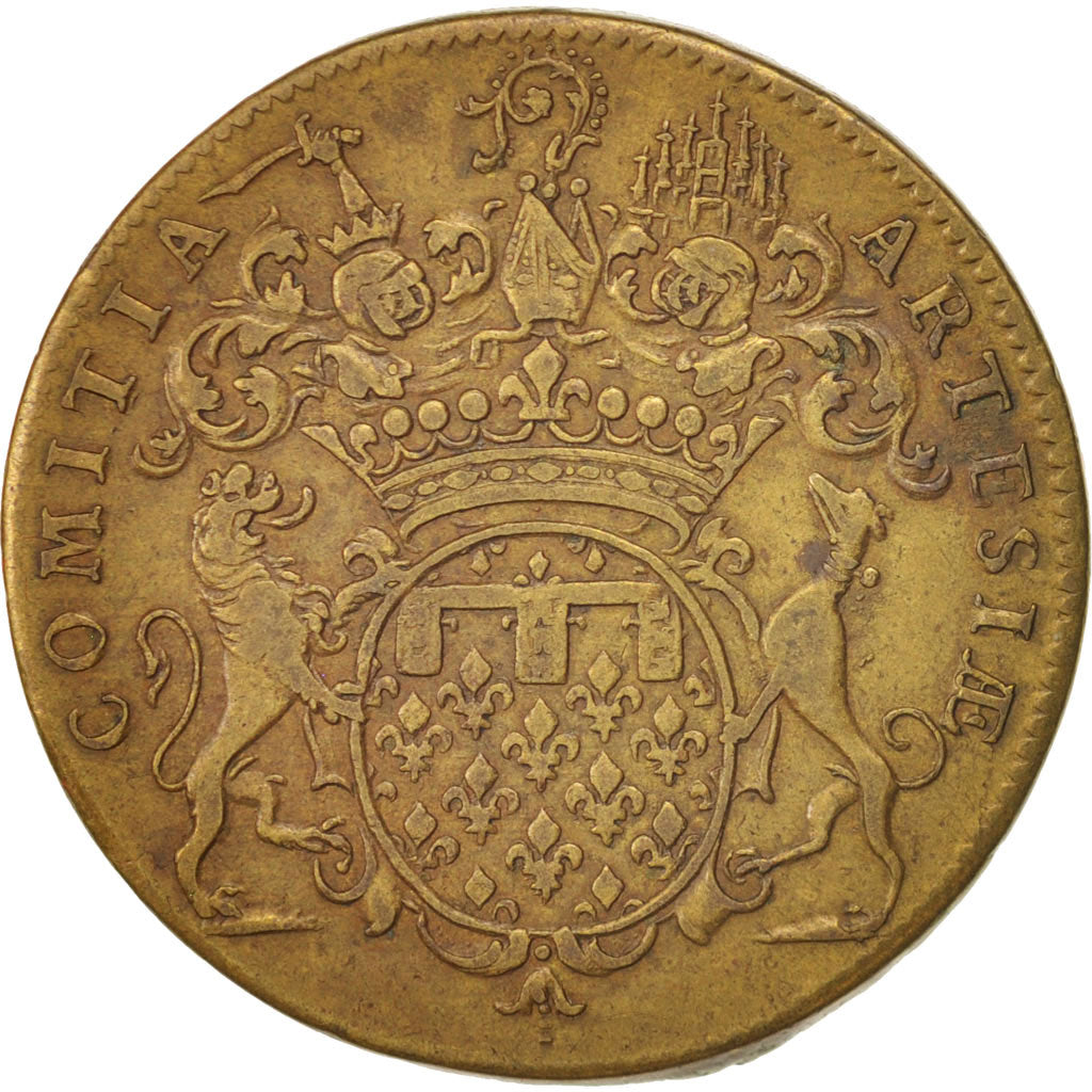 Francia, Token, Royal, États d'Artois, BB, Rame, Feuardent:6896