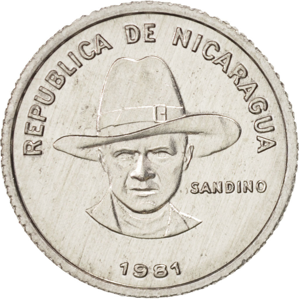 Nicaragua, 5 Centavos, 1981, MS(63), Aluminum, KM:49