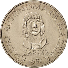 Coin, MADEIRA ISLANDS, 100 Escudos, 1981, MS(60-62), Copper-nickel, KM:5