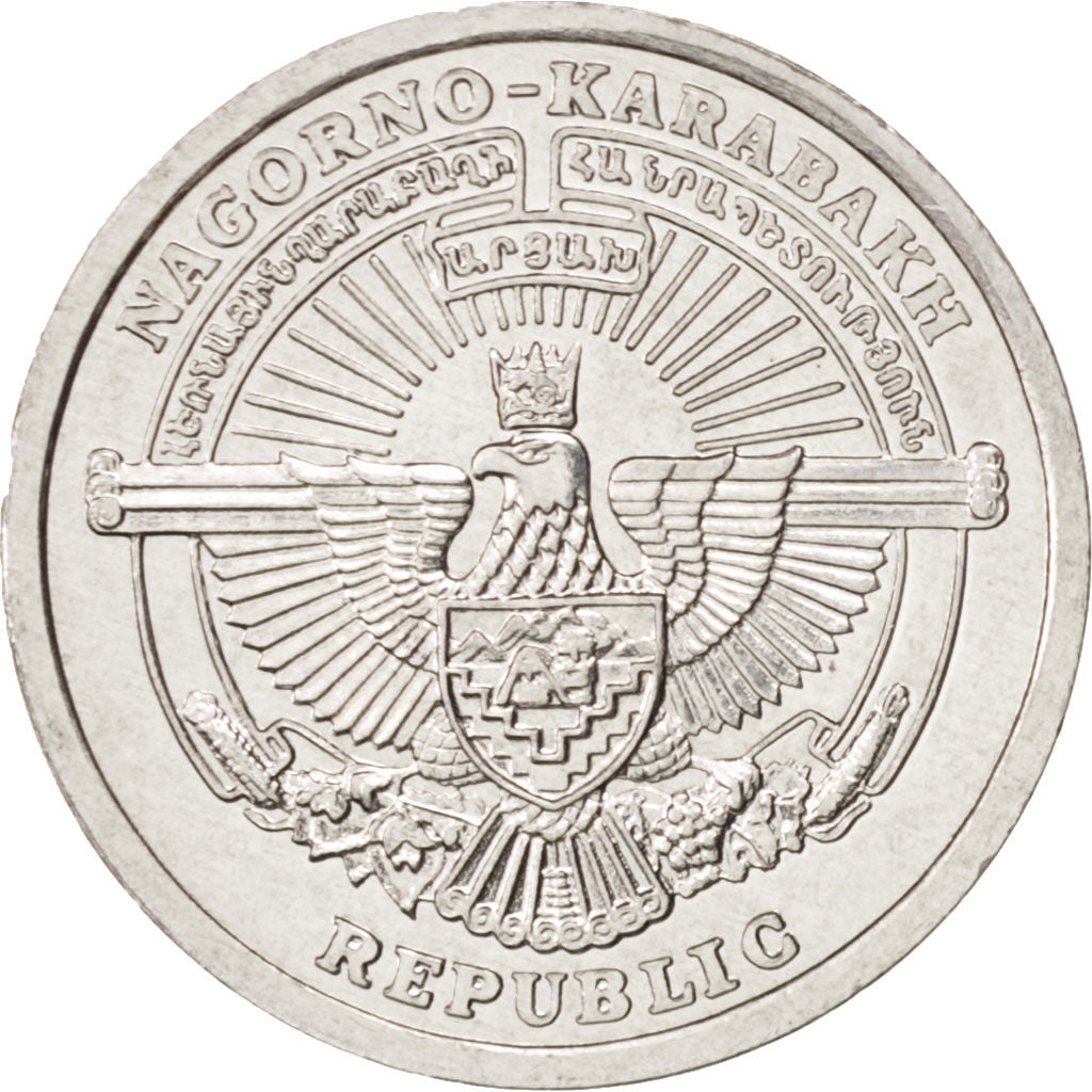 Nagorno-Karabakh, 50 Luma, 2004, MS(65-70), Aluminum, KM:6