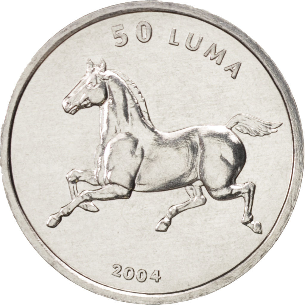 Nagorno-Karabakh, 50 Luma, 2004, MS(65-70), Aluminum, KM:6