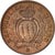 Moneta, San Marino, 10 Centesimi, 1935, Rome, MS(65-70), Bronze, KM:13