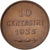 Coin, San Marino, 10 Centesimi, 1935, Rome, MS(65-70), Bronze, KM:13