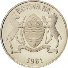 Botswana, 25 Thebe, 1981, British Royal Mint, FDC, Copper-nickel, KM:6