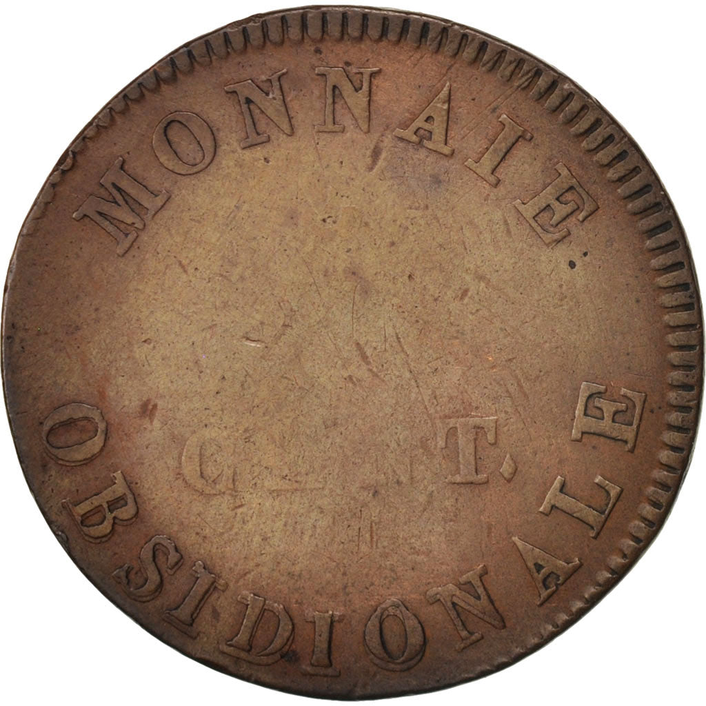 Moneta, TERYTORIA FRANCUSKIE, ANTWERP, 10 Centimes, 1814, Anvers, VF(30-35)