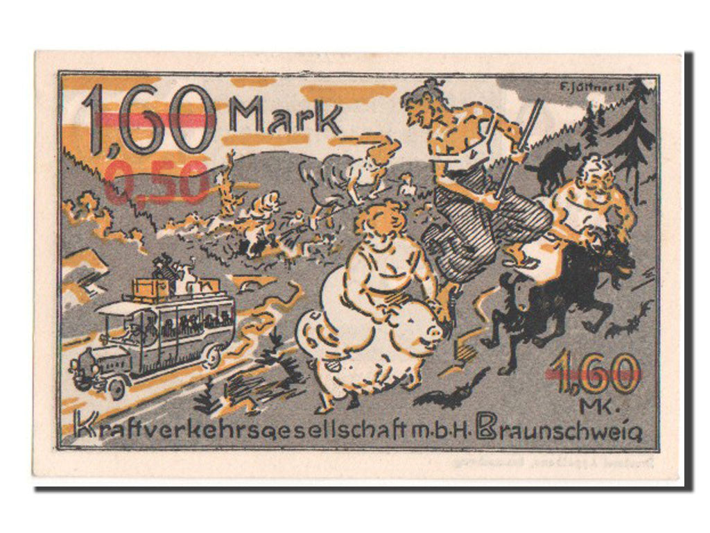 Banknote, Germany, Braunschweiger, 50 Pfennig, 1921, UNC(63), Mehl:156.4a