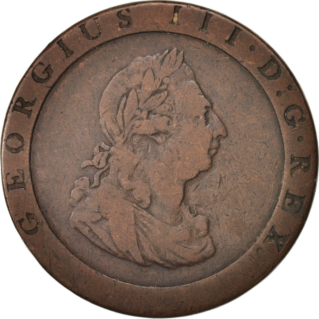 Great Britain, George III, Penny, 1797, VF(20-25), Copper, KM:618