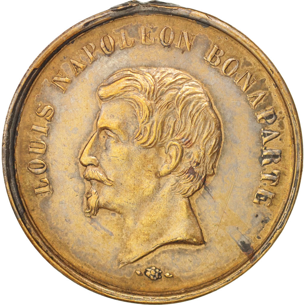 France, Jeton, Second Empire, Louis Napoléon Bonaparte, Empereur, 1852, TTB
