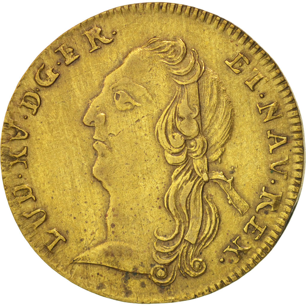 France, Jeton, Royal, Louis XV, Optimo Principi, Louis XV, TTB+, Laiton