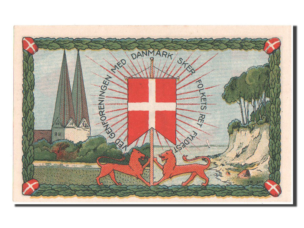 Germany, Dänisch Nordschleswig, 1 Mark, 1920, UNC(63), Mehl #188.3a
