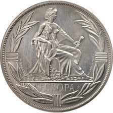 Francia, Medal, European coinage test, 1 ecu, Politics, Society, War, 1981