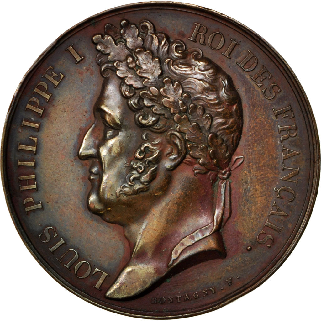 Francia, Medal, Restauration de la statue de Napoléon, Louis Philippe I