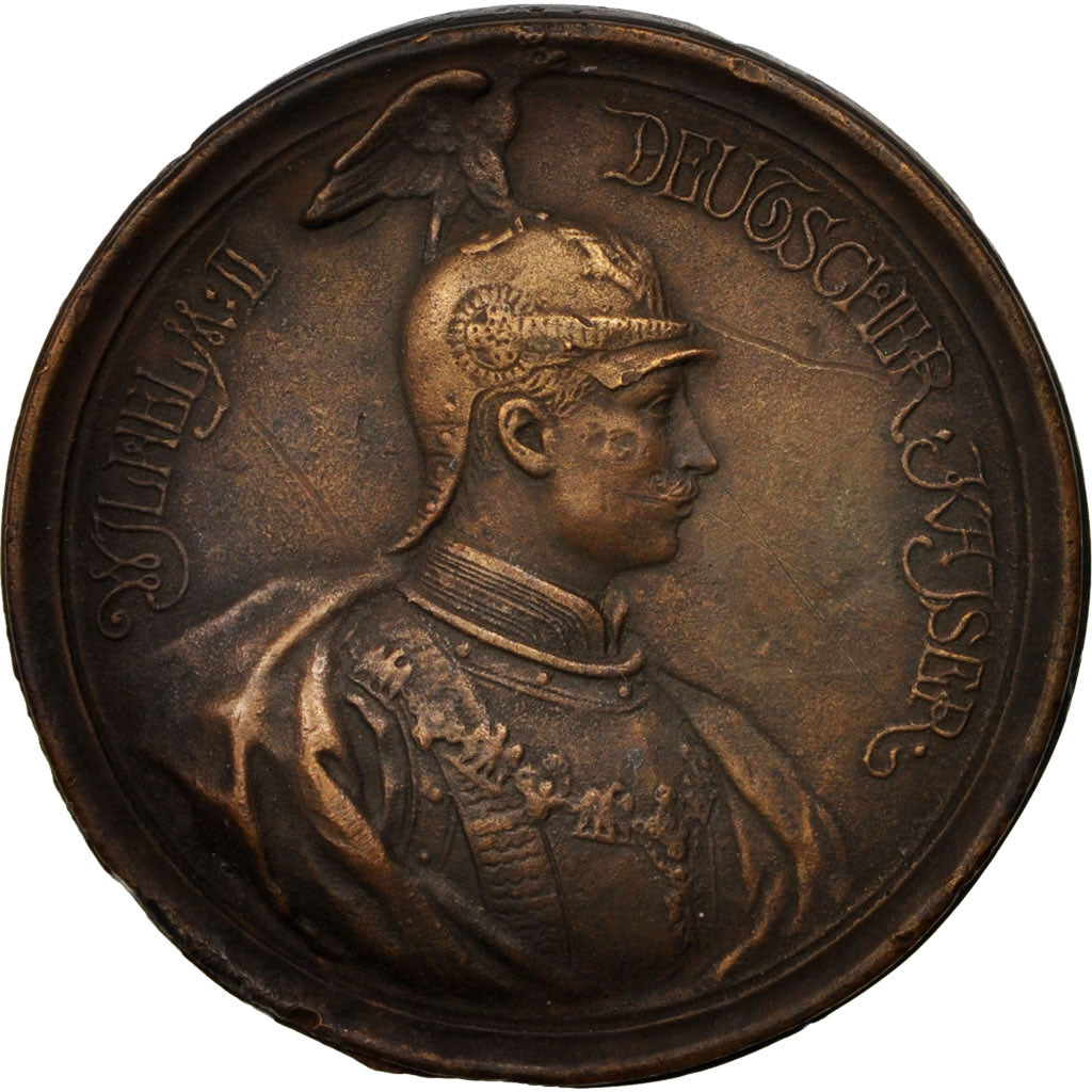 Alemania, Medal, Kaiser Wilhelm II, History, XIXth Century, MBC, Cobre
