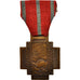 Belgique, Fire Cross 1914-18, Medal, 1914-1918, Très bon état, Bronze