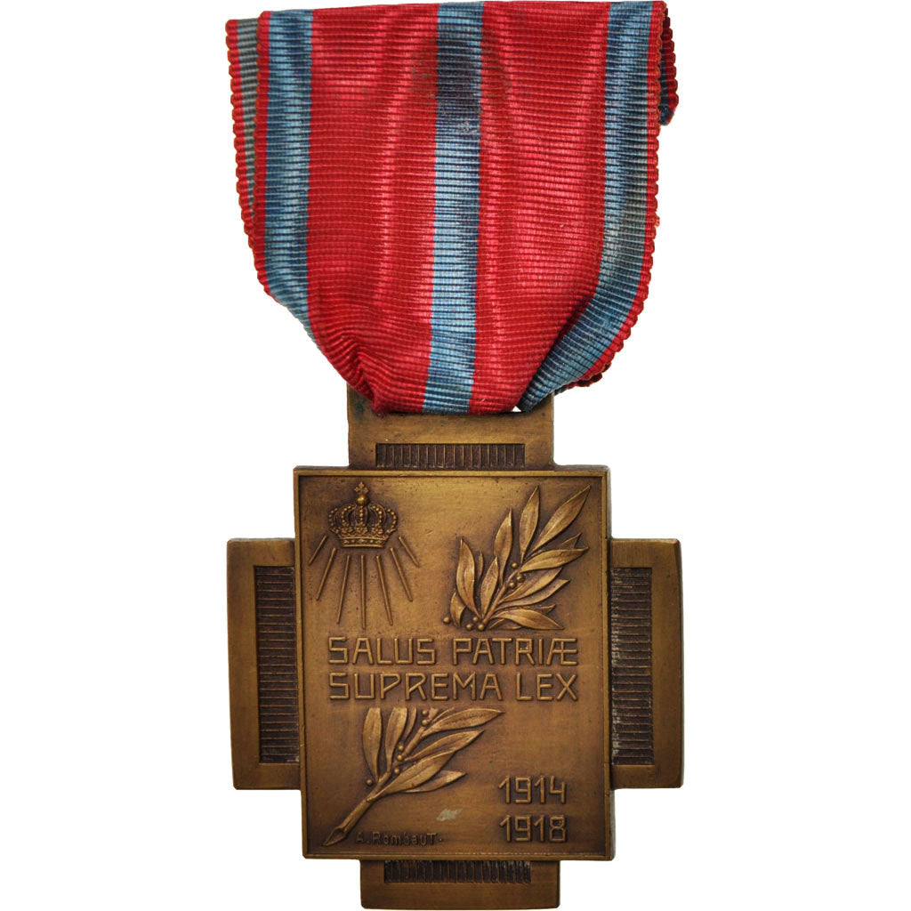 Belgium, Fire Cross 1914-18, Medal, 1914-1918, Very Good Quality, Bronze