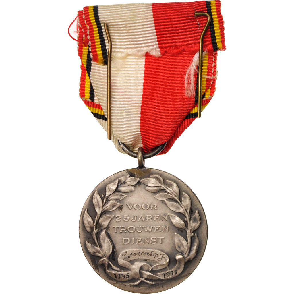 Belgium, Veteran medal, Medal, XXth Century, Very Good Quality, Silvered bronze