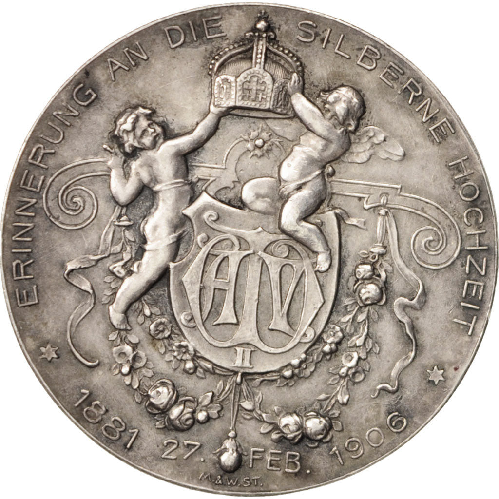 Germany, Medal, Auguste Victoria und Wilhelm II, History, 1906, AU(55-58)