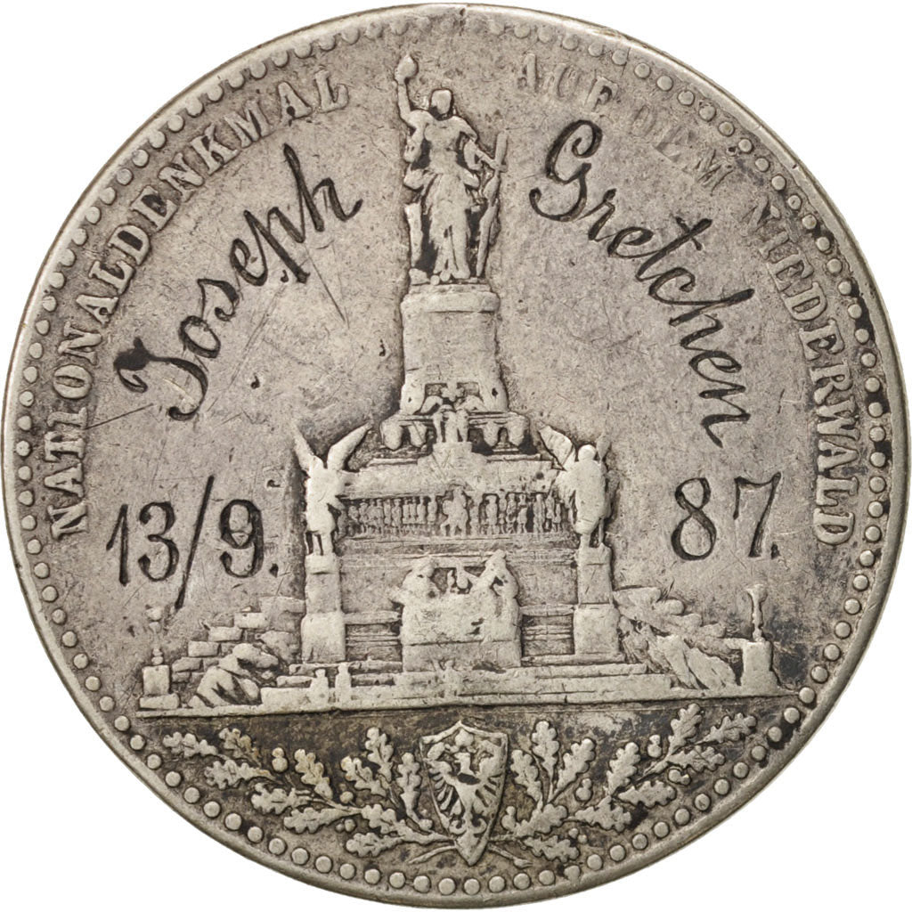 Germany, Medal, Wedding medal, Religions & beliefs, 1887, AU(50-53), Silver