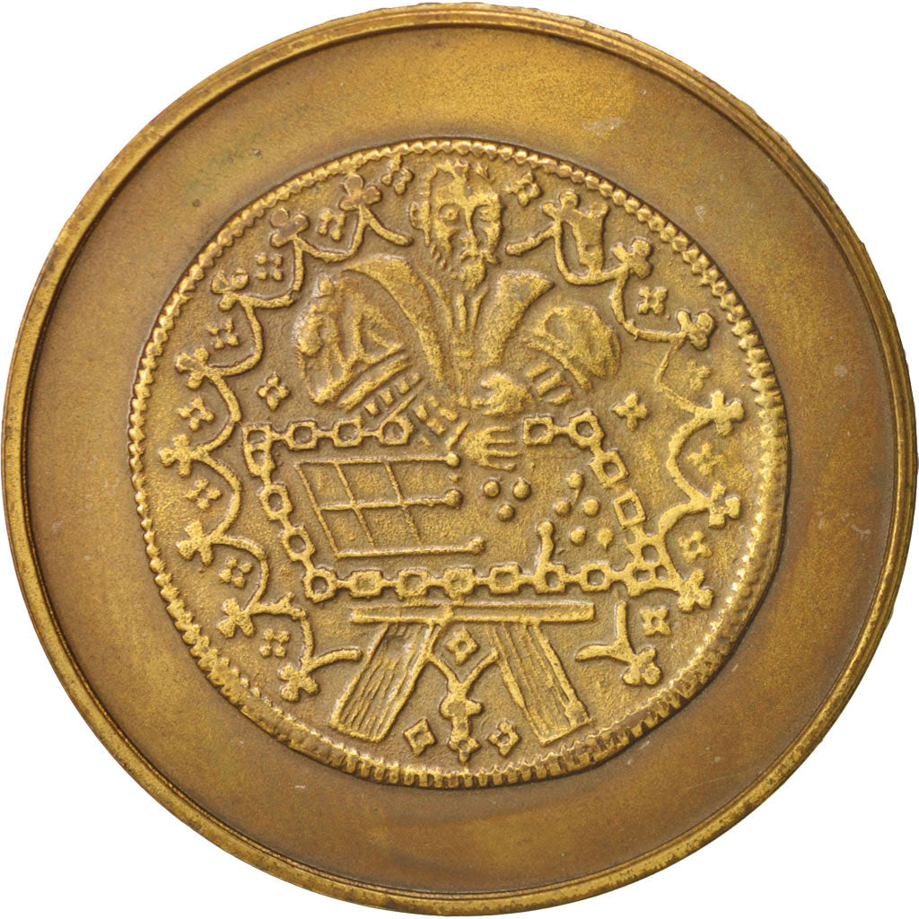 Belgium, Medal, Gens des comptes de Bruxelles, History, AU(55-58), Bronze