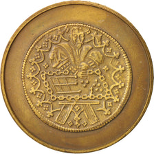 Belgium, Medal, Gens des comptes de Bruxelles, History, AU(55-58), Bronze