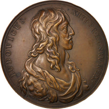 France, Medal, Royaume protégé par la Vierge, Louis XIII, History, 1638, TTB+